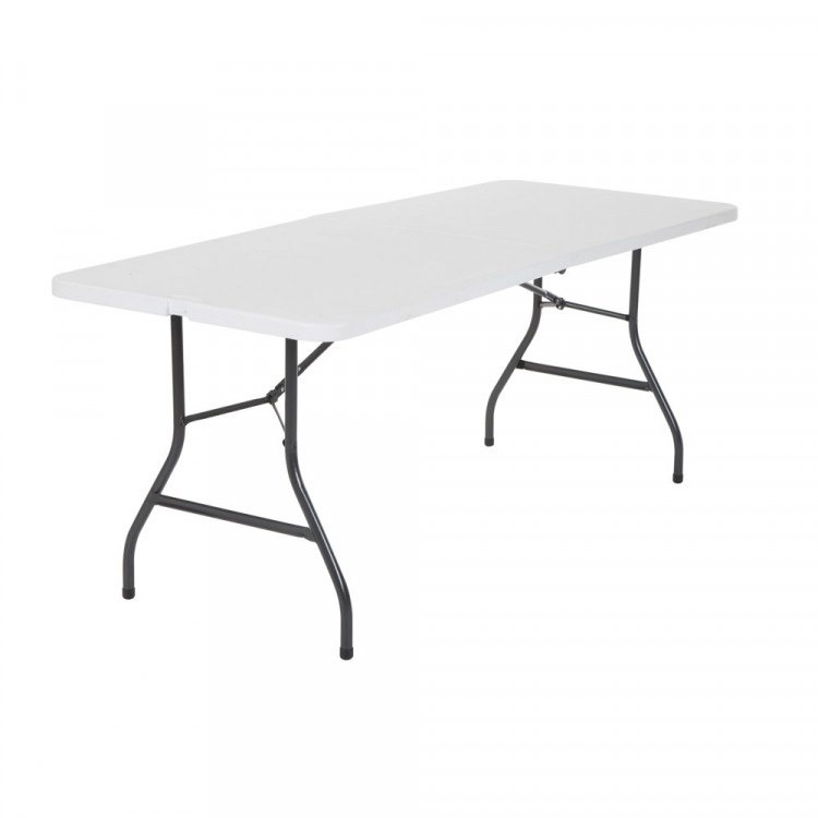 6' Black Folding Table