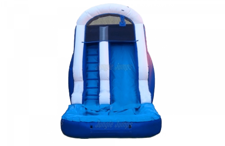 14’ Blue Single Lane Slide - Wet/Dry