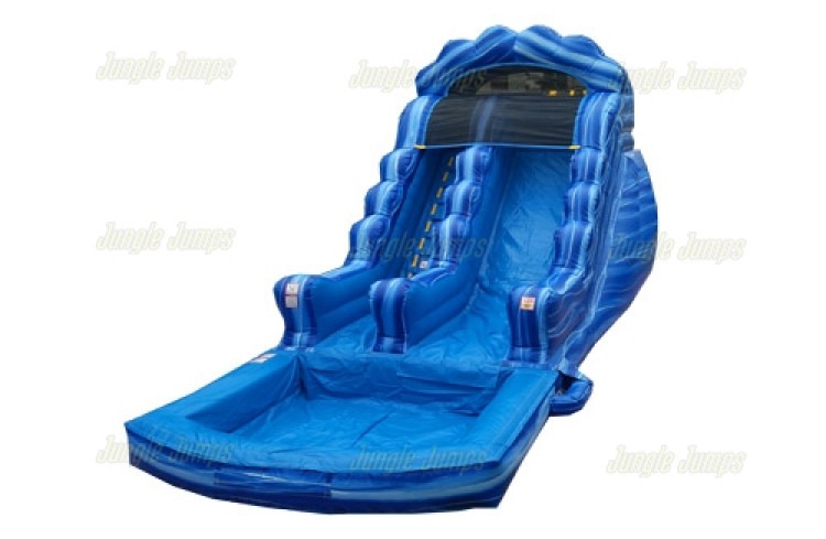 14' Blue Marble Wave Slide - Wet/Dry